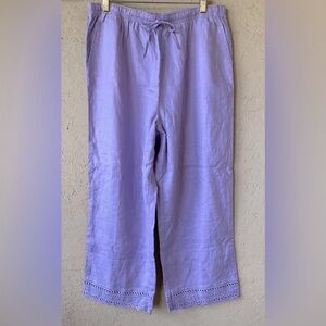 ORVIS Linen Pants lavender
